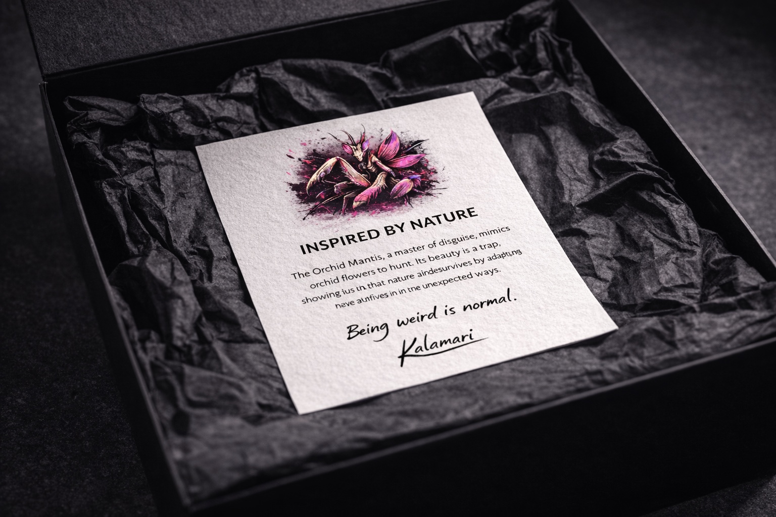 Orchid Mantis Packaging