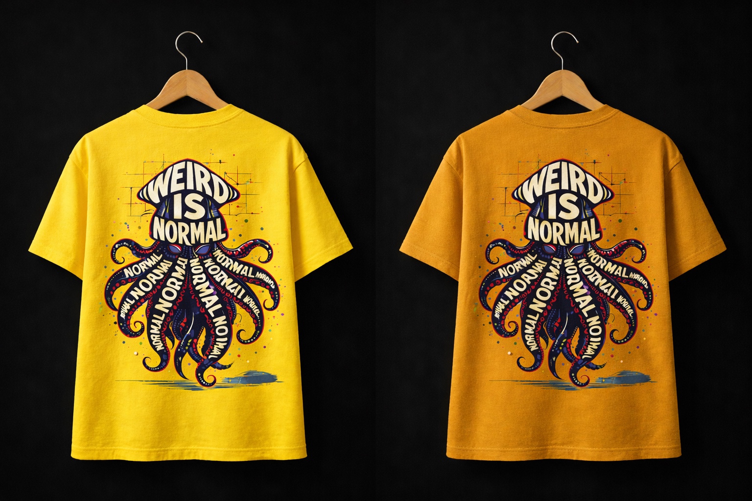Weird Is Normal Tee — Yellow
